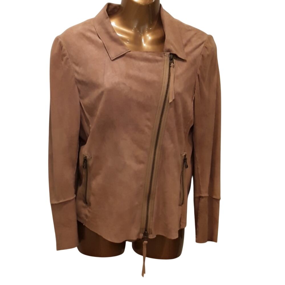 Nigel Preston Lambskin Sz L Suede Grunge Boyfriend Jacket